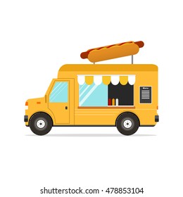 Hot Dog Van Fast Food Transport Stock Illustration 478853104 | Shutterstock