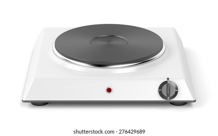 Hot Plate On White Background