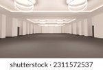 Hotel Conference Hall. 3D Architectural Render