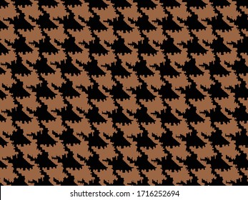 Hounds Tooth Pattern Fashion Design Material Abstract Texture