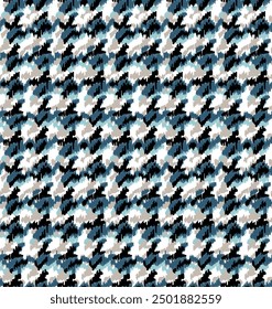 Houndstooth seamless pattern. Vintage textile texture. Modern fashion. crowbars images pattern.