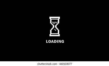 hour glass loading image background