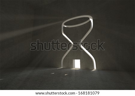 Hourglass Door Dark Room Stock Illustration 168181079 Shutterstock