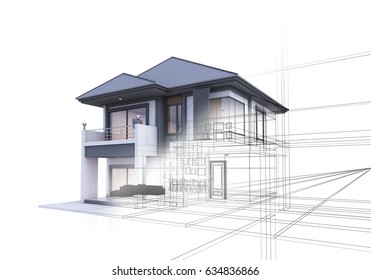 house 3D illustration