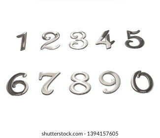 Vintage Numbers Set Including Dollar Euro Stock Vector (Royalty Free ...