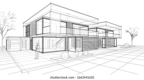 153,221 Sketch home exterior Images, Stock Photos & Vectors | Shutterstock