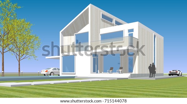 house,\
architectural sketch, 3d\
illustration