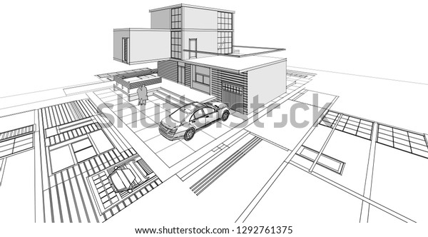house building, 3d
illustration