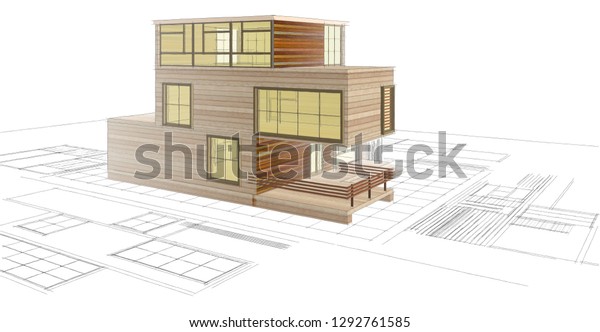 house building, 3d
illustration