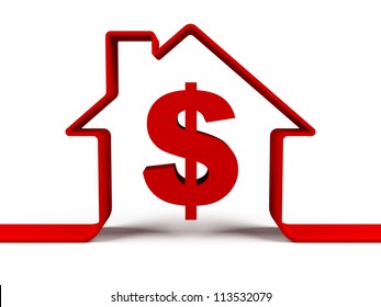 House With Dollar Sign