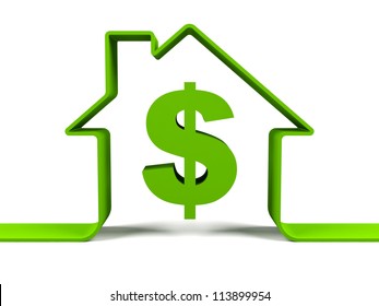 House With Dollar Sign