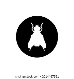 House Fly Icon Logo Symbol Illustration Silhouette Black And White