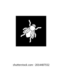 House Fly Icon Logo Symbol Illustration Silhouette Black And White