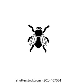 House Fly Icon Logo Symbol Illustration Silhouette Black And White