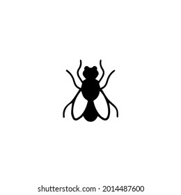 House Fly Icon Logo Symbol Illustration Silhouette Black And White