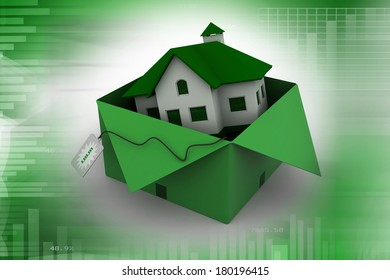 House in gift box