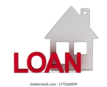 House Loan On White Background Isolated Stock Illustration 1775268599 ...