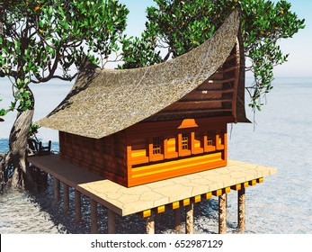 57 Stilts house thailand Stock Illustrations, Images & Vectors ...