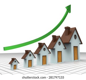 House Prices Increase Showing Return On Investment And Home Expenses