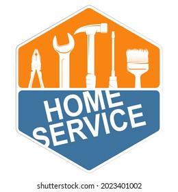 House service and renovation symbol for business with tool - Powered by Shutterstock