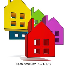 House Symbols Showing Houses Homes Sale Stock Illustration 157404740 ...