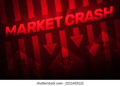 Housing Market Crash With Arrows Going Down Abstract Background. Prices Of Real Estate Crashing Concept Wallpaper