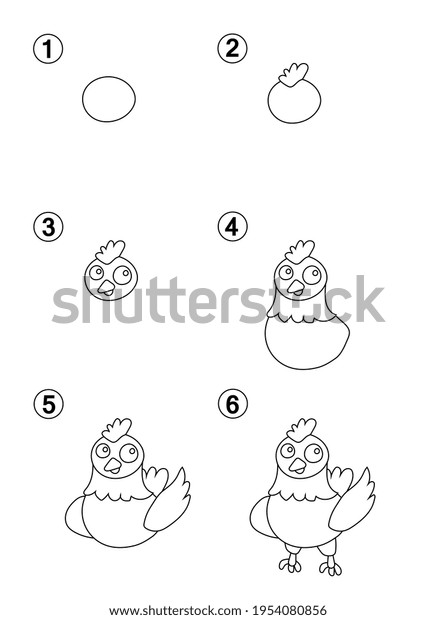 How Draw Animals Kids Stock Illustration 1954080856 | Shutterstock