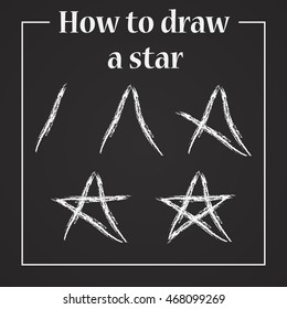 How Draw Star Stock Illustration 468099269 | Shutterstock