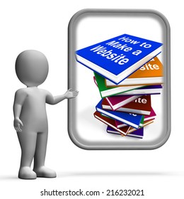 How To Make A Website Book Stack Displaying Web Design