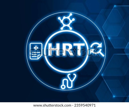 
HRT Hormone replacement therapy concept for adressing hormonal imbalances and menopause.