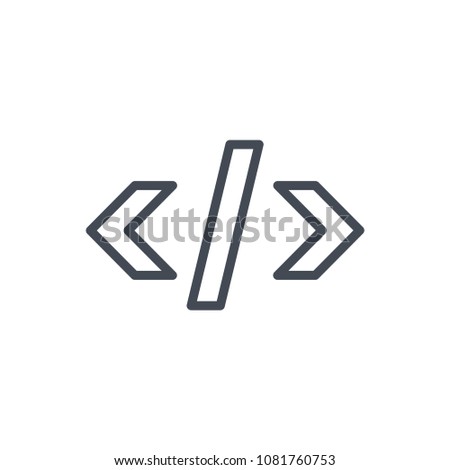 HTML code line SEO icon illustration raster