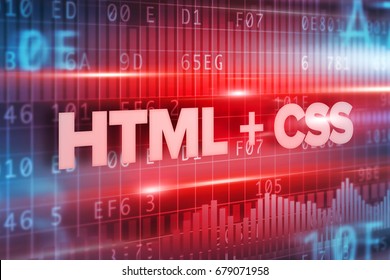 HTML And Css Abstract Concept Blue Text Blue Background