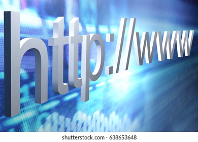 http web page background, 3D illustration