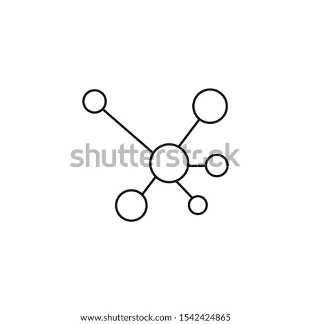 hub ağ conection simgesi illustration