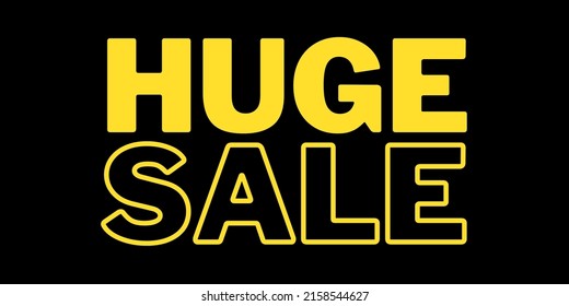 Huge sale Shopping Poster or banner with black colour baugurand.huge Sale banner template design for social media and website.Special Offer huge Sale campaign .