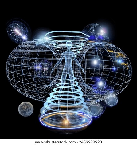 human aura energy 3D visualization space biofields treatment with the energy of the universe