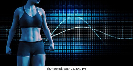 Human Body Presentation Background for Medical Anatomy Art 3D Render - Powered by Shutterstock