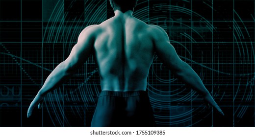 Human Body Presentation Background for Medical Anatomy Art 3d Render - Powered by Shutterstock