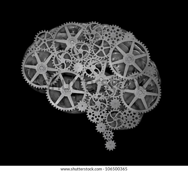 Human Brain Build Out Cogs Gears 库存插图 106500365 | Shutterstock