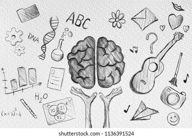 Similar Images, Stock Photos & Vectors of Set of thinking doodles ...