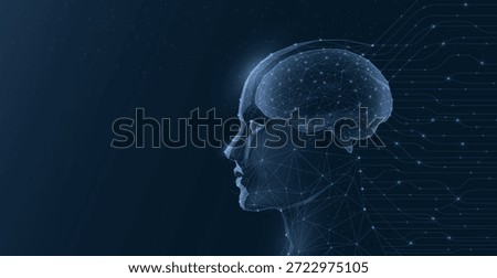 Human brain, showcasing the connection between neuroscience and artificial intelligence in a sleek design.