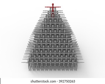 Human Cutout Pyramid