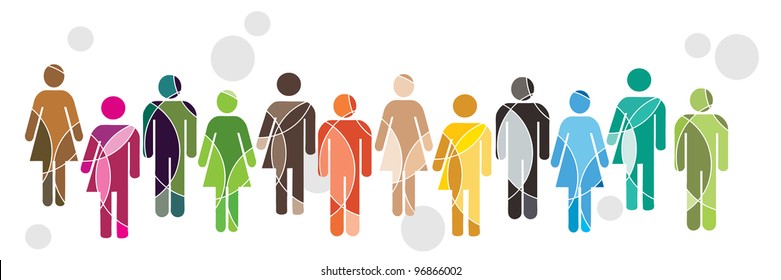 A Human Diversity Concept Illustration