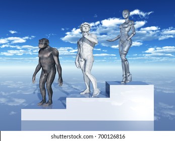 Human Evolution
Computer Generated 3D Illustration