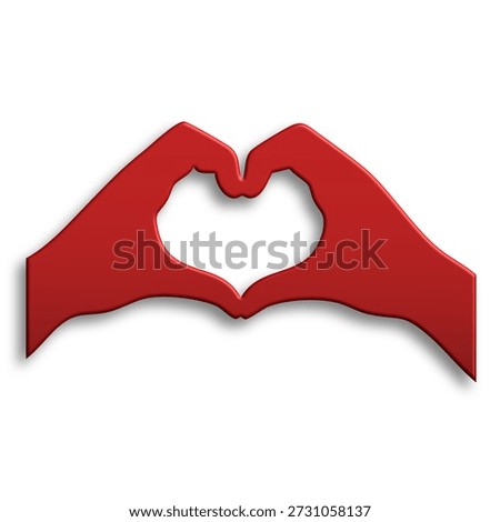 Human hands making heart shape to express affection and positive romantic feelings