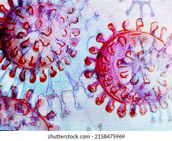 Human Papilloma Virus. Multicolored Antibody Therapy. Vivid Virus Kids. T-Cell. Bright Electron Microscope Virus. Immunity Cancer. 3d Bacteria.