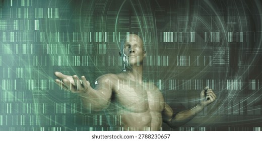Human Perception And Awareness Expand Through Virtual Reality Technology 3D Render