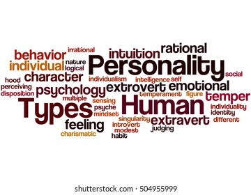 Human Personality Types Word Cloud Concept Stock Illustration 504955999 ...