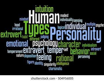 Human Personality Types Word Cloud Concept Stock Illustration 504956005 ...