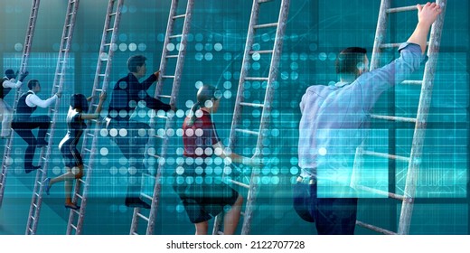 Human Resources Department Career Concept Background Stock Illustration